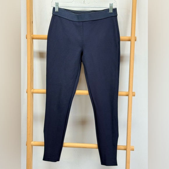 TALBOTS Navy Blue sleek zipper leg skinny pants size 4P. - Picture 1 of 11